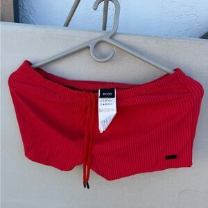 Hugo Boss Bold Red Swim Trunks